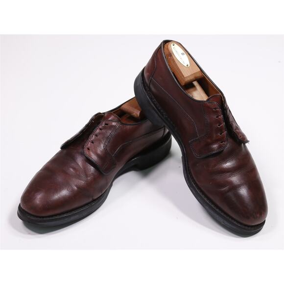 Allen Edmonds Men's Sanford Burgundy Plain Toe Leather Oxford Dress Shoes 9 D - Picture 8 of 12